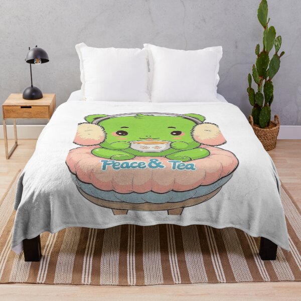 Item preview, Peace & Tea Frog T-Shirt designed and sold by EcoArtTees.