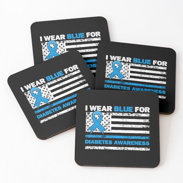 Item preview, I Wear Blue For Diabetes Awareness Type 1 Diabetes Flag USA designed and sold by MatthewConer.