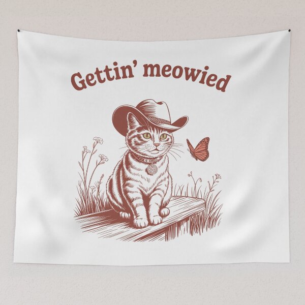 Item preview, Meowdy Party Cowboy Cat  designed and sold by Veroniadic.