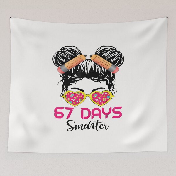 Item preview, 67Th Day Of School Girls designed and sold by MOHITSALVI.