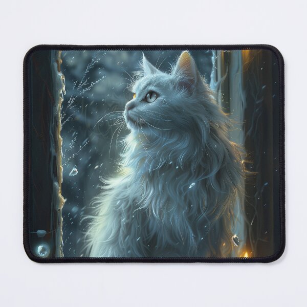 Item preview, Winter White Cat – Frozen Whisper designed and sold by Erika Kaisersot.