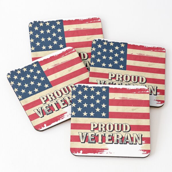 Item preview, Proud Veteran American Flag Distressed T-Shirt designed and sold by Iuqiune.