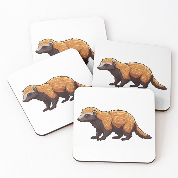 Item preview, Garir Hocel: Authentic Honey Badger Wildlife Illustration designed and sold by EverBranz-stor.