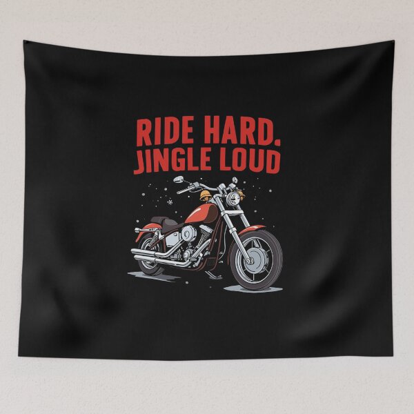 Item preview, Ride Hard, Jingle Loud – A Biker’s Christmas designed and sold by MotoRebel.