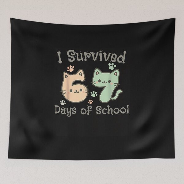Item preview, I Survived 67 Days Of School Funny Six Seven Teacher Student designed and sold by MOHITSALVI.