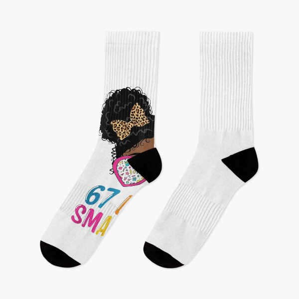 Item preview, 67 Days Smarter Messy Bun Black Girls 67 Meme Day Of School designed and sold by MOHITSALVI.