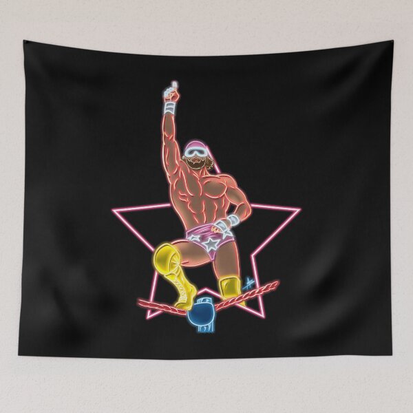 Item preview, Macho Man Men's Number One Top Rope Neon meme designed and sold by NatKrajcik.