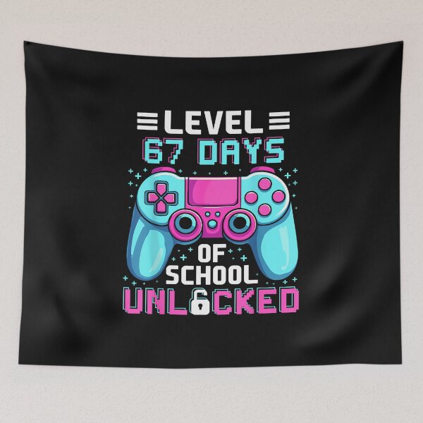 Item preview, Level 67 Days Of School Unlocked Girls 67Th Day Of School designed and sold by MOHITSALVI.