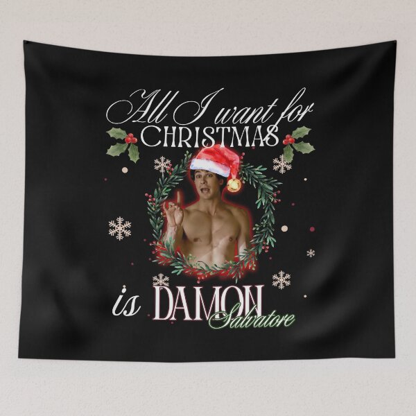 Item preview, All I want for Christmas is a Damon Salvatore designed and sold by colornatics.