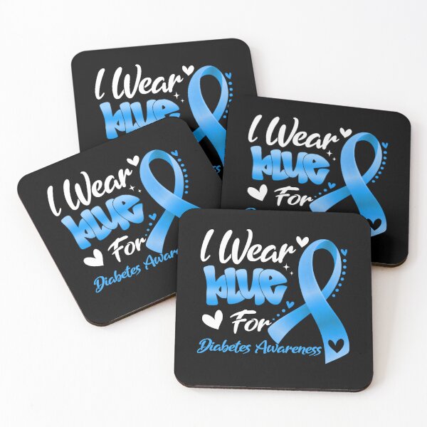 Item preview, I Wear Blue For Diabetes Awareness Â€“ Blue Ribbon Support designed and sold by MatthewConer.