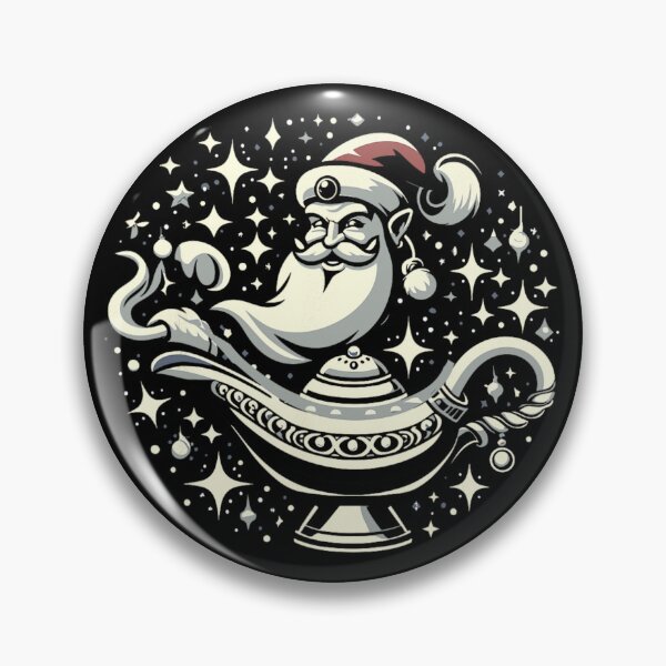 Item preview, Genie Santa Christmas – Magical Holiday Lamp Design designed and sold by Talia Isaac.