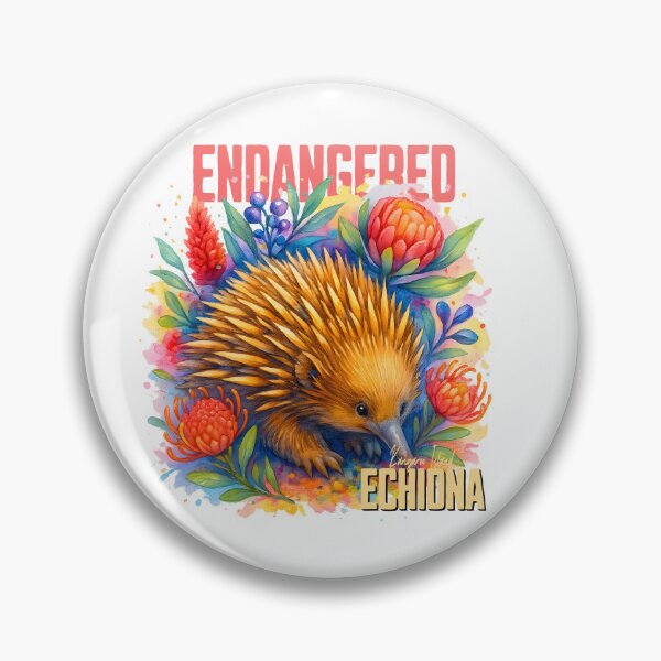 Item preview, Endangered Kangaroo Island Echidna Art designed and sold by Waratah and Wood.