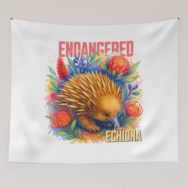 Item preview, Endangered Kangaroo Island Echidna Art designed and sold by Waratah and Wood.