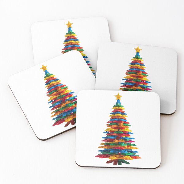 Item preview, Creative Christmas tree made with colorful blocks designed and sold by StormArte.