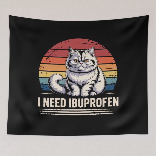 Item preview, I Need Ibuprofen Cat Humor designed and sold by JonGogue.