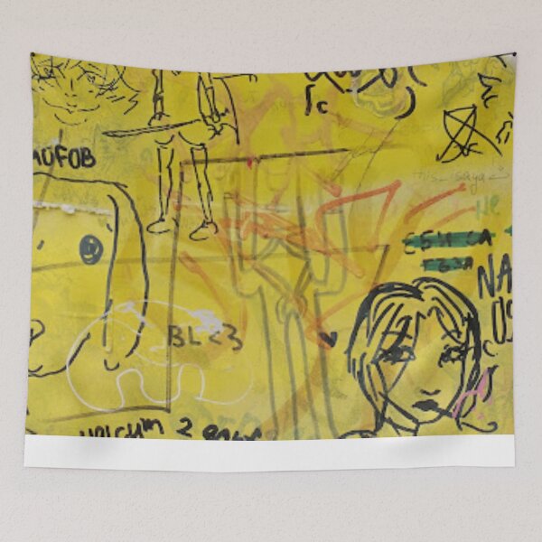 Item preview, Graffiti Abstract-A workshop door in Krakow Jacksons Pollox  designed and sold by chipshopchippy.