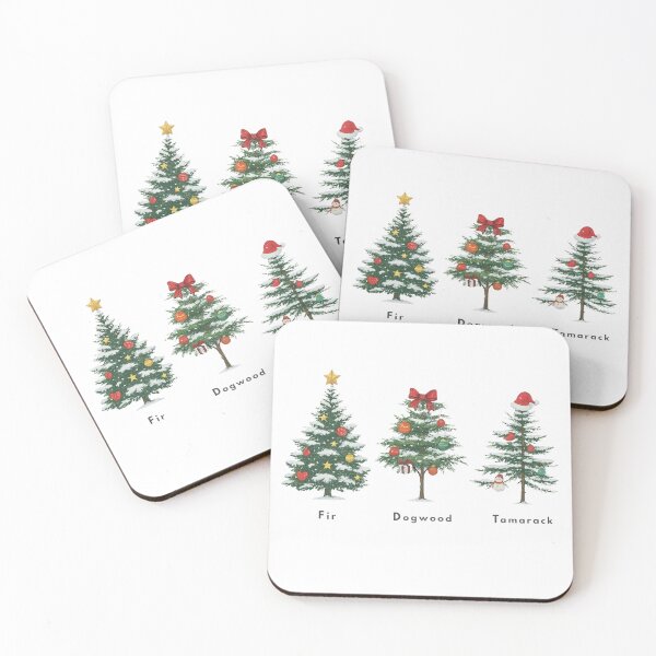 Item preview, Fir Dogwood Tamarack Christmas Trees designed and sold by colornatics.