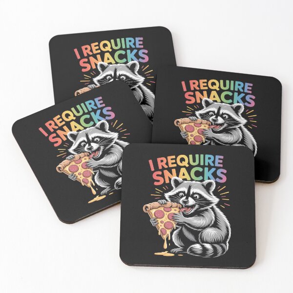 Item preview, I Require Snacks Raccoon  designed and sold by JonGogue.