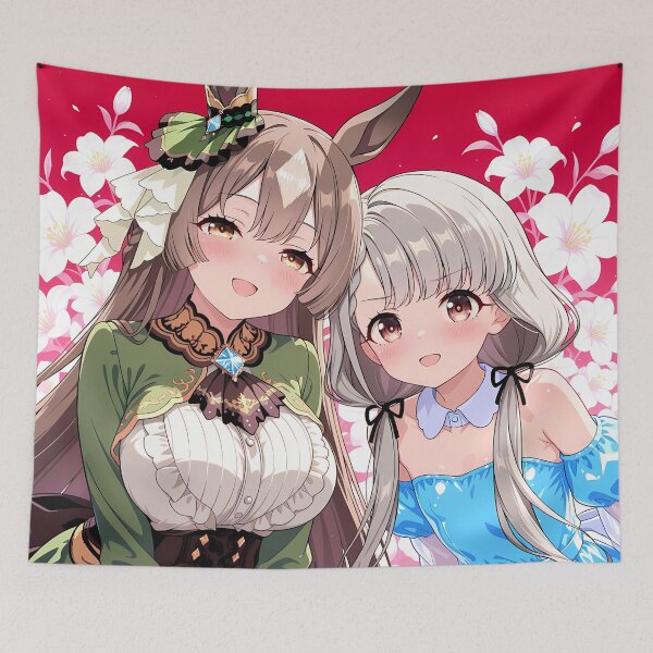 Item preview, Satono Diamond Uma Musume Pretty Derby Elegant Green Dress With Friend designed and sold by HumbertoValveno.