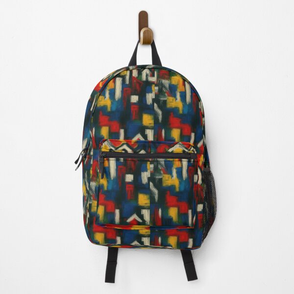Item preview, Urban Rhythm – Bold Abstract Expressionism in Primary Colors designed and sold by RowingMerch.