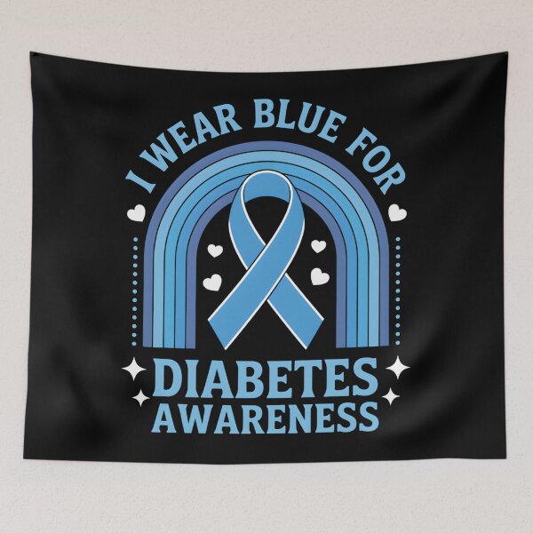 Item preview, I Wear Blue For Diabetes Awareness Â€“ Support And Prevention Message designed and sold by MatthewConer.