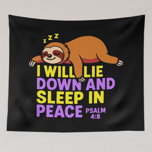 Item preview, Psalm 4:8 I Will Lie Down And Sleep In Peace designed and sold by plushism.