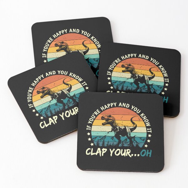 Item preview, Funny T-Rex Clap Dinosaur Vintage Shirt designed and sold by LarryMBrown.
