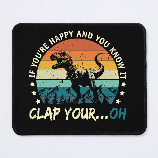 Item preview, Funny T-Rex Clap Dinosaur Vintage Shirt designed and sold by LarryMBrown.