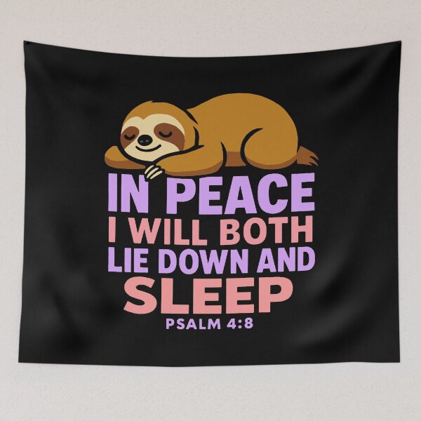 Item preview, Psalm 4:8 In Peace I Will Both Lie Down And Sleep designed and sold by plushism.