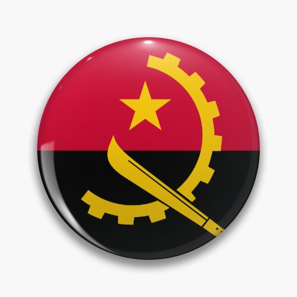Item preview, Angola Flag – Rising Gear of Strength Design designed and sold by Dany05117671.