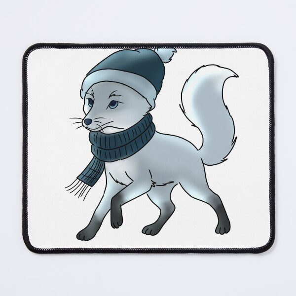 Item preview, Adorable Winter Fox with Scarf and beanie designed and sold by Crack-in-Colors.