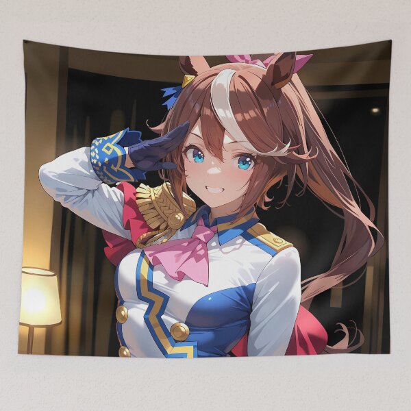 Item preview, Tokai Teio Uma Musume Pretty Derby Anime Girl Green Forest Outfit designed and sold by HumbertoValveno.