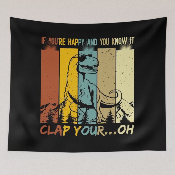 Item preview, Cool T-Rex Clap Joke Retro T-Shirt designed and sold by LarryMBrown.