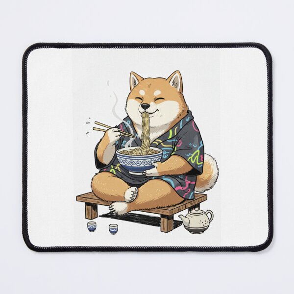 Item preview, Shiba inu ramen anime food japan janese funny meme designed and sold by CheeseBlueprint.