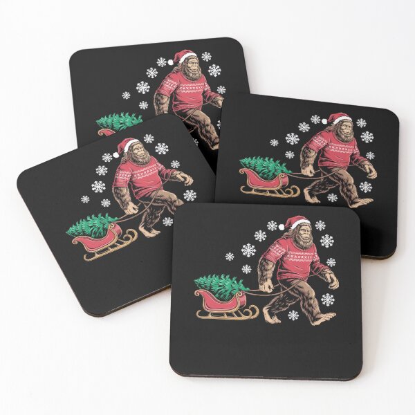 Item preview, Retro Christmas Bigfoot Tree Christmas Festive Holiday Lights Classic Vintage designed and sold by FrankyTepper.