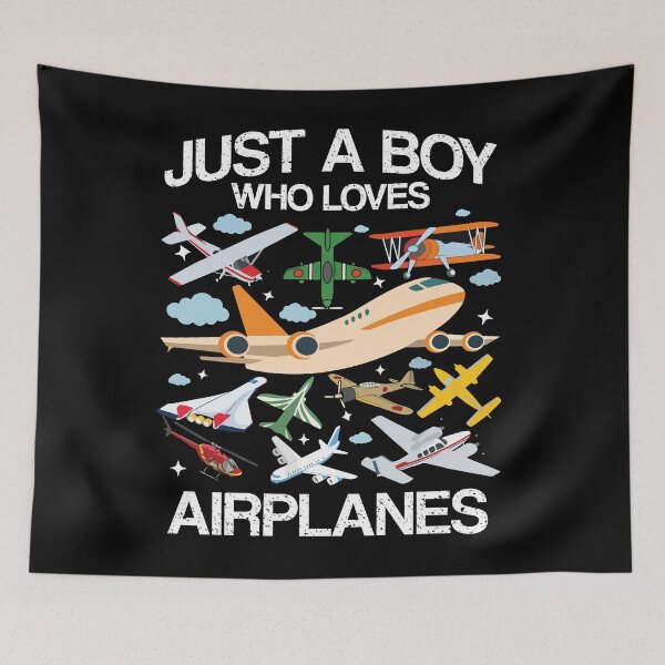 Item preview, Fun Airplane Lover T-Shirt for Boys designed and sold by LarryMBrown.