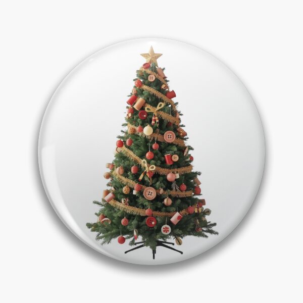 Item preview, Sewing Christmas tree with buttons, ribbons and creative threads designed and sold by StormArte.