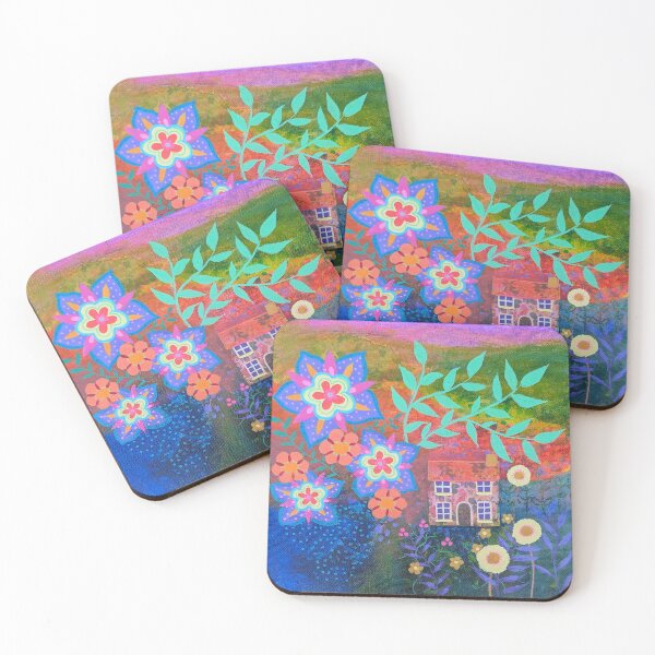 Item preview, Floral Cottage, colourful botanical. designed and sold by Jess Stride.
