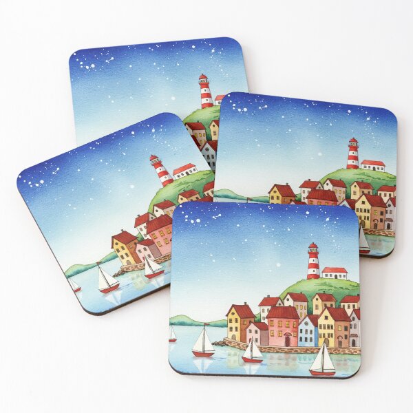 Item preview, Picturesque coastal town designed and sold by Design4uStudio.