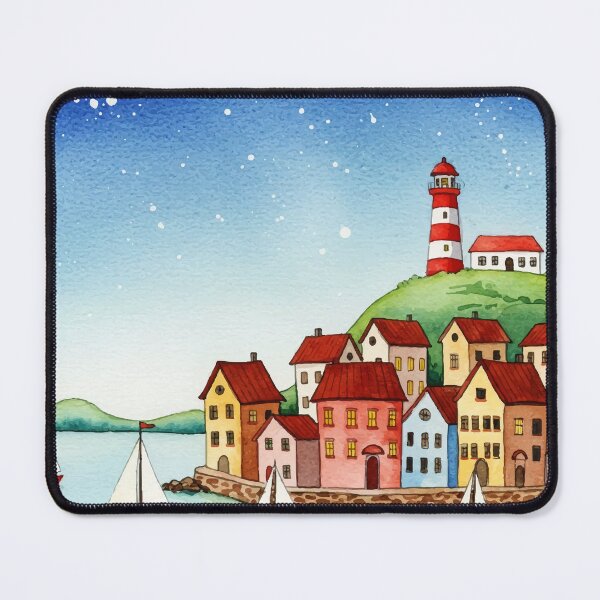 Item preview, Picturesque coastal town designed and sold by Design4uStudio.