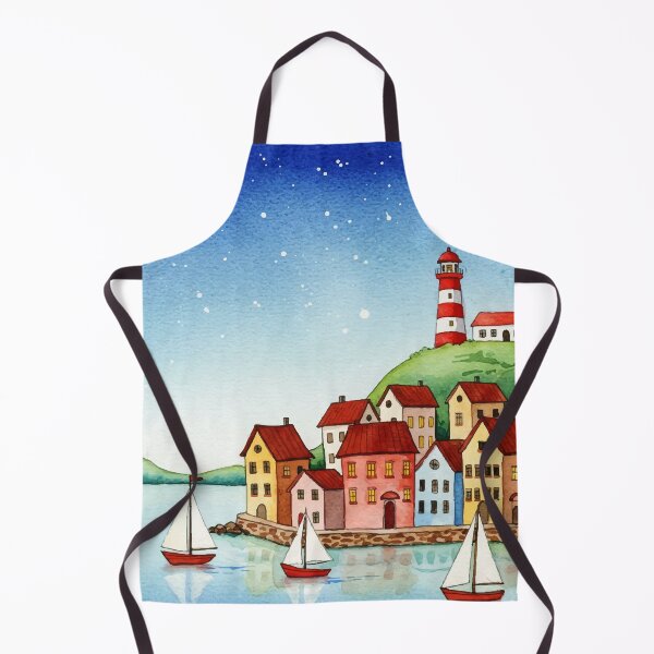 Item preview, Picturesque coastal town designed and sold by Design4uStudio.