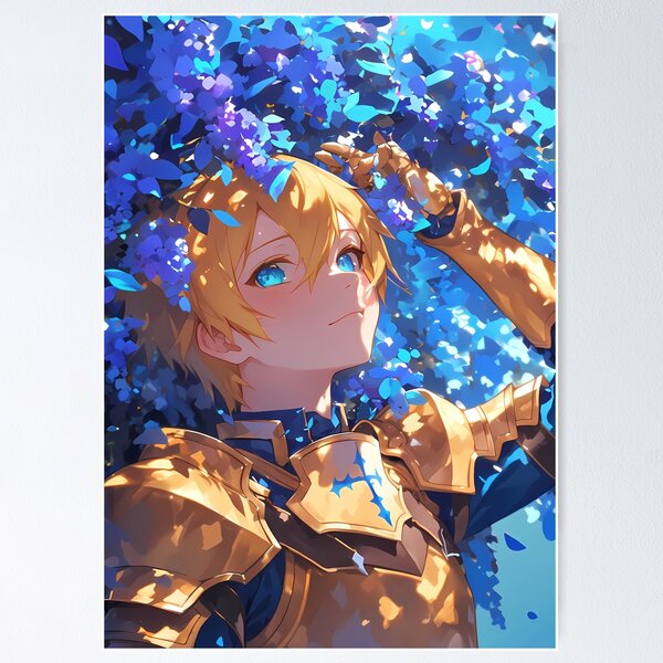 Artikelvorschau, Eugeo Sword Art Online Anime Goldene Rüstung Blätter entworfen und verkauft von HumbertoValveno.