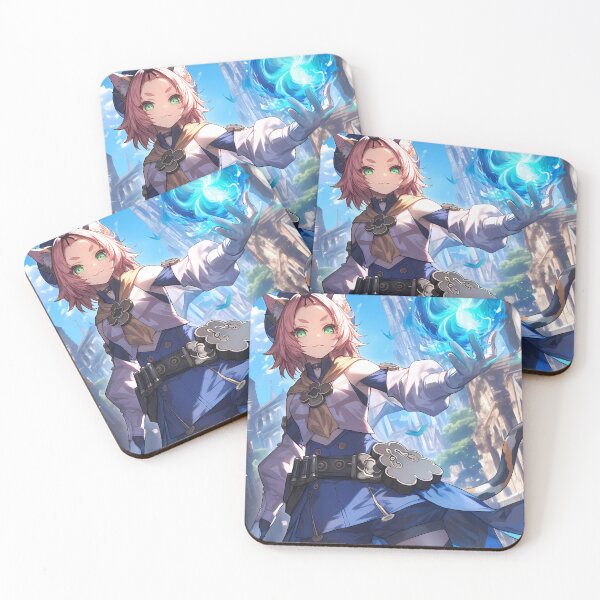 Item preview, Diona Genshin Impact playful anime girl magical cat city charm designed and sold by HumbertoValveno.
