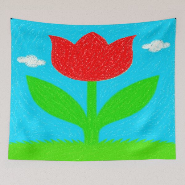 Item preview, Crayon Dreams – Tulip Garden: Reddie designed and sold by DinsignStudio.
