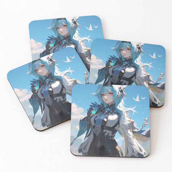 Item preview, Eula Genshin Impact elegant anime girl icy warrior gentle strength designed and sold by HumbertoValveno.