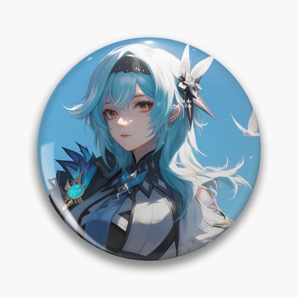 Item preview, Eula Genshin Impact elegant anime girl icy warrior gentle strength designed and sold by HumbertoValveno.