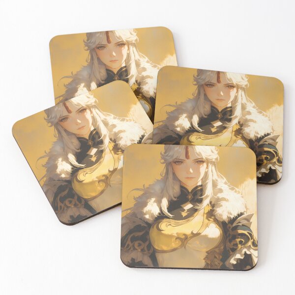 Item preview, Ningguang Genshin Impact regal anime girl golden queen luxurious grace designed and sold by HumbertoValveno.