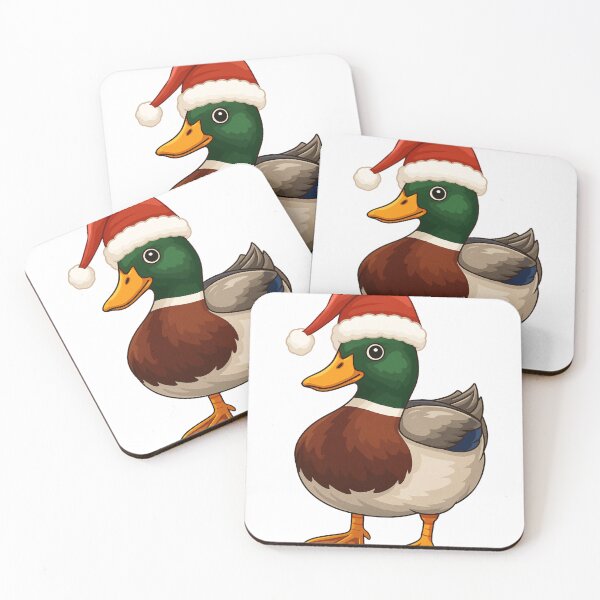 Item preview, Merry Quackmas Funny Duck Christmas Santa Hat Mallard designed and sold by haitrieuic96.