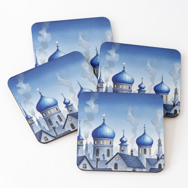 Item preview,  Blue and gray cityscape designed and sold by Design4uStudio.