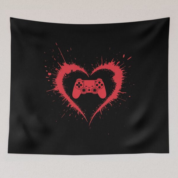 Item preview, Gaming Love Heart Valentine's Day Design designed and sold by Gogetgiggles.